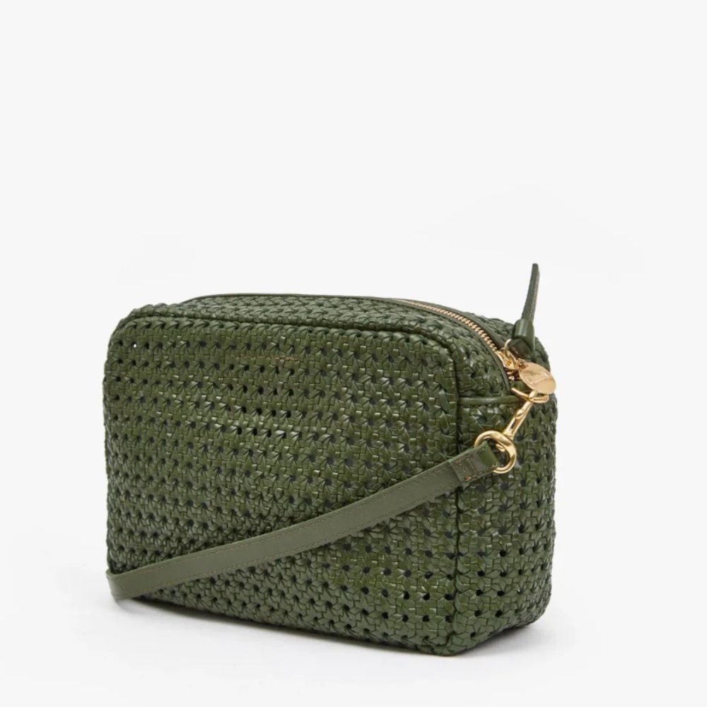 Clare V Army Rattan Marisol Crossbody Bag